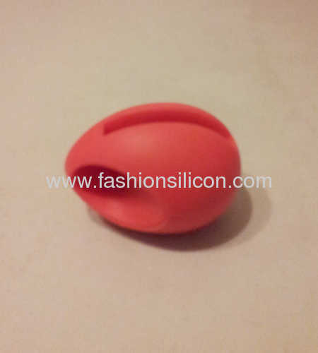 Eco-friendly egg shape silicone horn speaker for iphone 