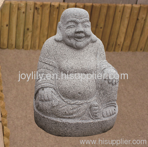 Sitting stone buddha statue
