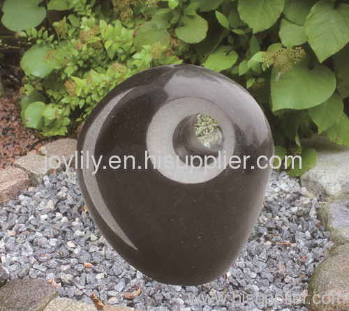 Garden stone water fountain