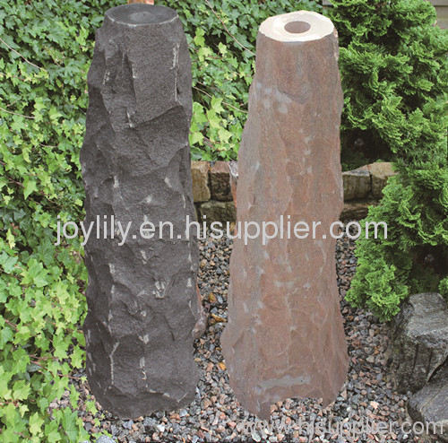 Pillar stone water fountain