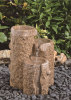 Three pillar stone fountain