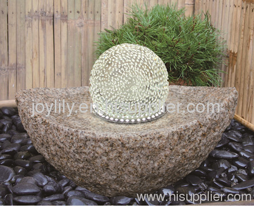 outdoor stone water fountain