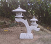 Two stone lantern