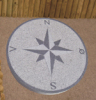 compass paving stone