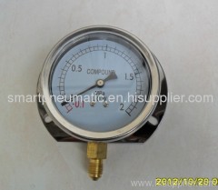 Stainless Steel Pressure Gauge 63MM and 100mm,can with Crimped Bezel