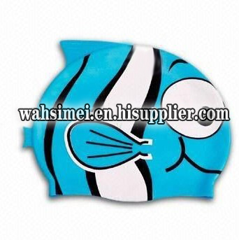 Hot Animal Design Swimming silicon cap For Smaller Junior Swimmers