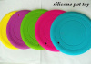 Silicon flying disc for dog playing