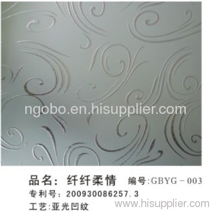 Acid etched glass GBYG-003