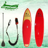 Bamboo sup board with red color design
