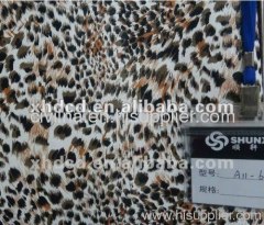synthetic tiger pattern leather for bags