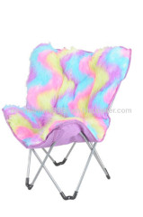 Portable Butterfly Stool with Plush