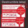 Custom tamper evident seal labels,destructible labels for security sealling labels