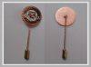 Metal Stick Pin with Cloisonne Colors