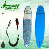 Blue board with Camouflage Blue deck pad surboard