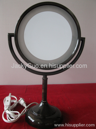 Venetian bronze makeup mirror