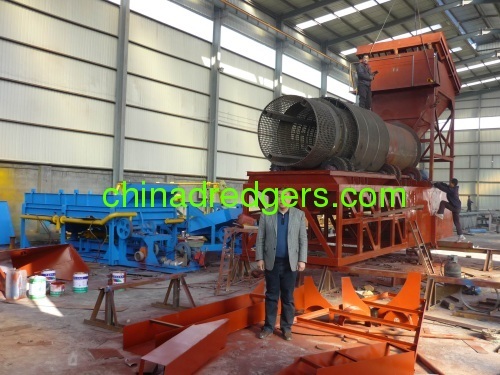 Chinese high capacity trommel screen for gold mining