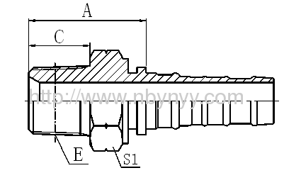 13013-SP BSPT MALE HYDRAULIC HOSE FITTING