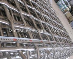 Crimped metal wire mesh plate