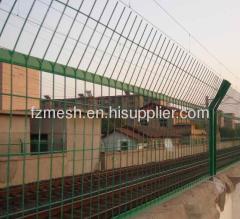Plastic coated metal rainway railing