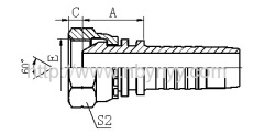 22612 BSP FEMALE 60° CONE HYDRAULIC HOSE FITTING PIPE FITTING COUPLING