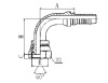 22691/22691-W/22691-T 90° BSP FEMALE 60° CONE HYDRAULIC HOSE FITTING