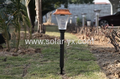 Plastic solar garden lights