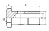 720B BSP BOLT HYDRAULIC HOSE FITTING PIPE BOLT