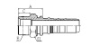 15613 NPT MALE HYDRAULIC HOSE FITTING PIPE FITTING COUPLING