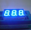 Triple digit 0.4&quot; common cathode blue 7 segment led numeric display