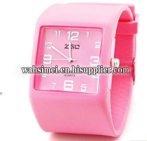 Silicon rubber watch in various styles and cheap price