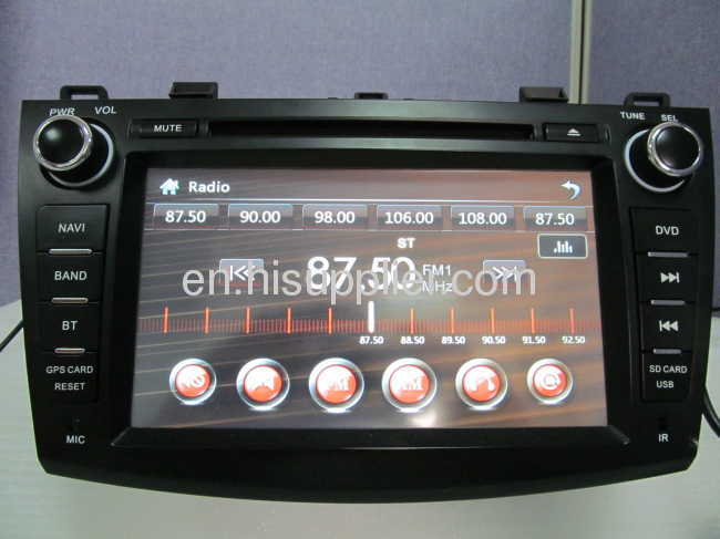 Mazda 3(2010-2011) DVD player GPS Radio USB SD TV IPOD Touchscreen MP3 BT LCD Digital Panel