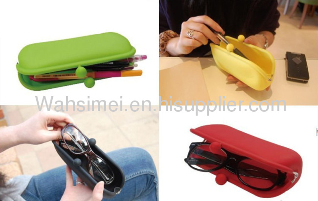 CE LFGB fashion design any color available silicon purse