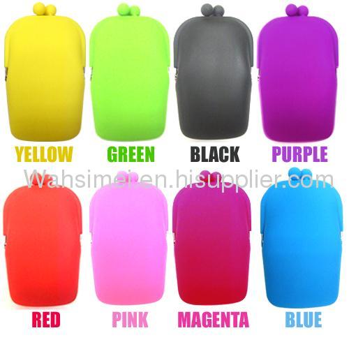 CE LFGB fashion design any color available silicon purse