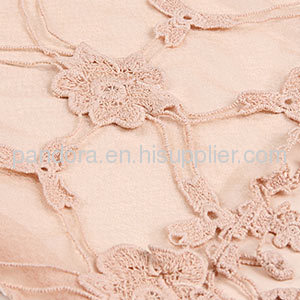 Wholesale Fashion Elegant Flower Lace Chiffon Pashmina Shawls 2012