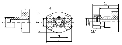 1CFL/1DFL/1DFS-W BITE TYPE/SAE FLANGE 1DFS-W/RN Flange Clamp HYDRAULIC HOSE FITTING 