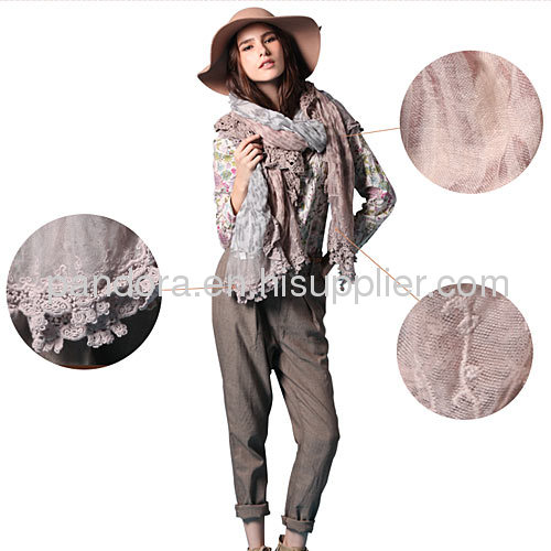 Mori Girl Fashion Easy Warm Cotton Pashmina Scarves Pashmina Cape 