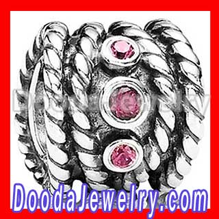 Sterling Silver european Hidden Romance Ring with Rhodolite Wholesale