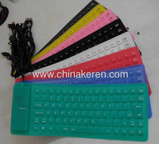 2012 fashion flexible silicone 85 key keyboards