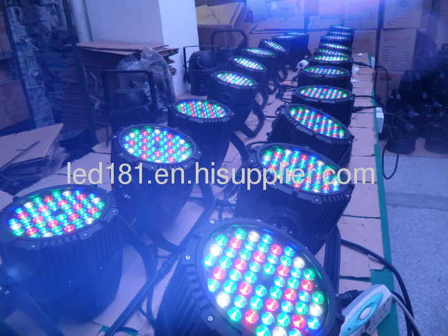 54*3w RGBW led par lighting waterproof