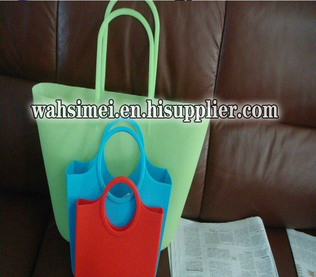 New material for silicone handbag perfect for women go shopping