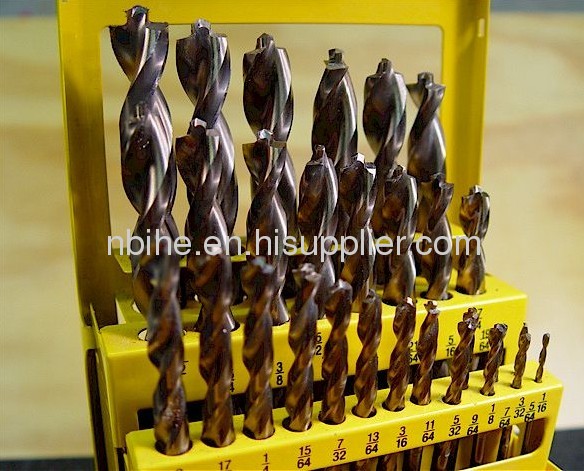 25pcs HSS Twist Drill Set with Metal Case