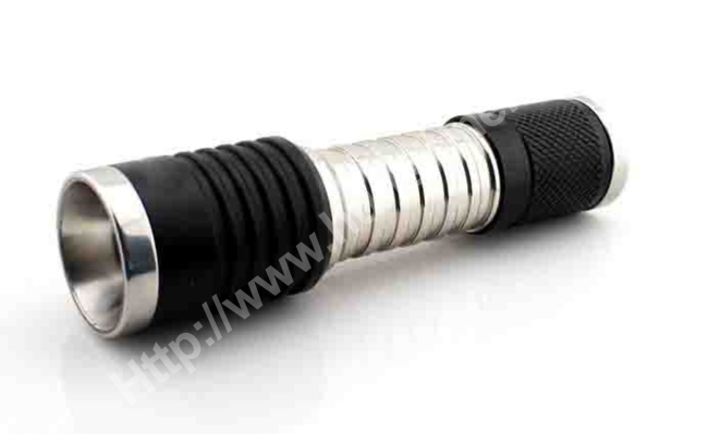 stainless steel Ultra bright rechargeable CREE t6 led flashlight