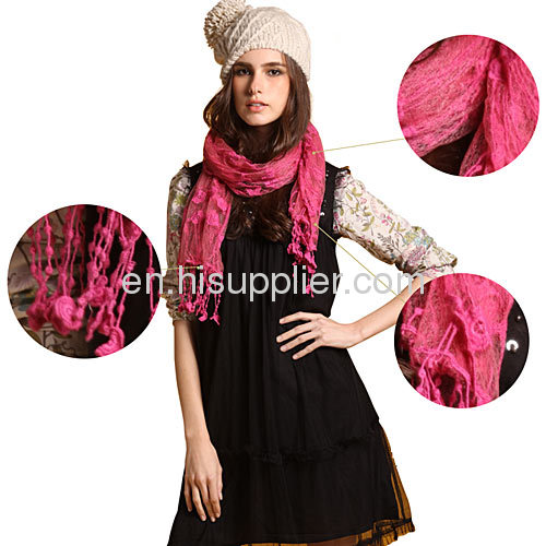 Fashion European Cotton Pashmina Tassel Lace Scarves Wholesale For Women