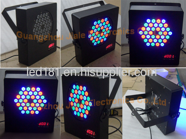 36pcs x 3w rgb flat led par 64 light 