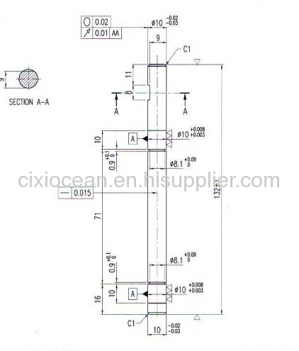 STAINLESS STEELSHAFTFOR WATER PUMP10 X 132MM