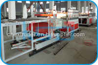 PVC wood plastic skinning foam board production line/foam board extrusion line/foamed board