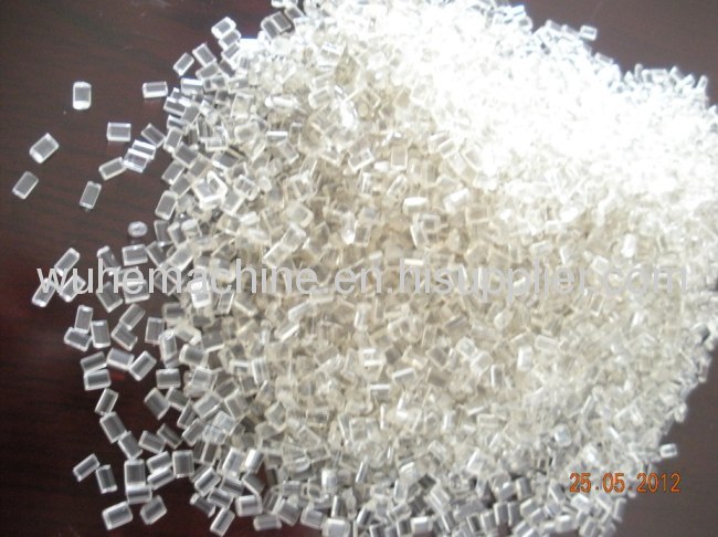 plastic PET bottle flakes granulating and recycling machine 