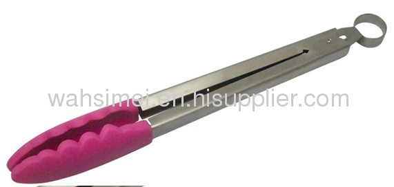 Silicone tongs for kitchen and BBQ