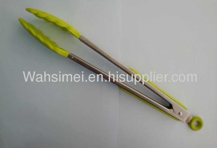 Hot selling kitchen silicone tongs