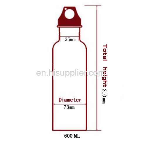 600ML Sports aluminum watter bottle
